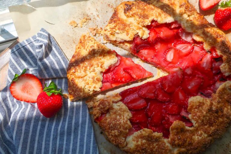 homemade strawberry goat cheese galette recipe