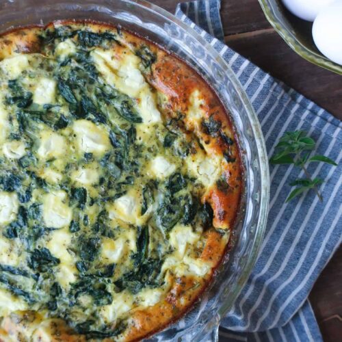 crustless mediterranean quiche recipe