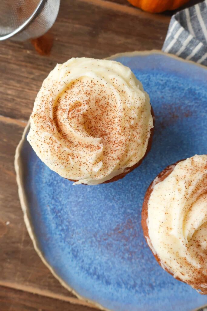 cream cheese frosted single serve cupcakes