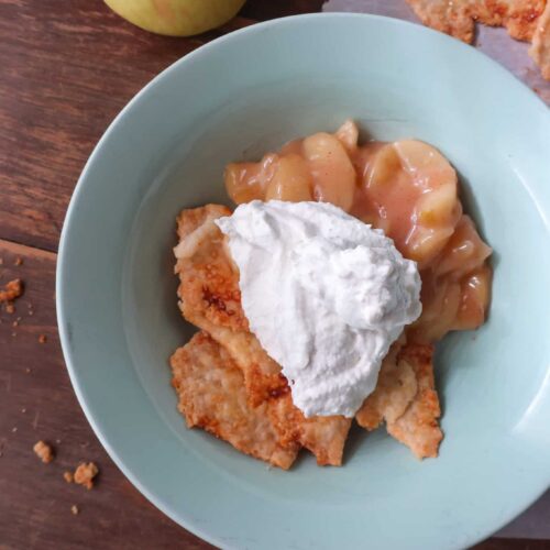 perfect easy fall dessert for one