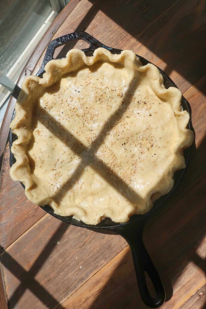 butter pie crust for savory pie