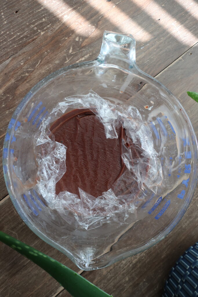 milk chocolate ganache waiting to be chilled; triple chocolate brownie pies with oreo crust, double chocolate brownies, and whipped milk chocolate ganache