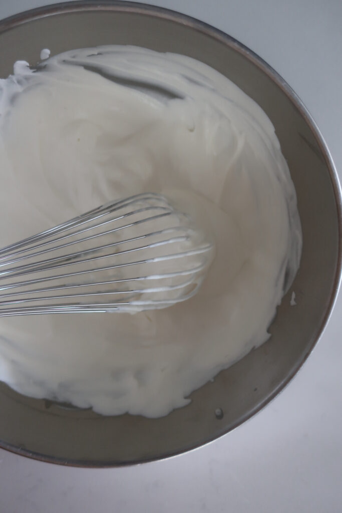 whipped cream for plain choux au craquelin with fresh strawberries and whipped cream