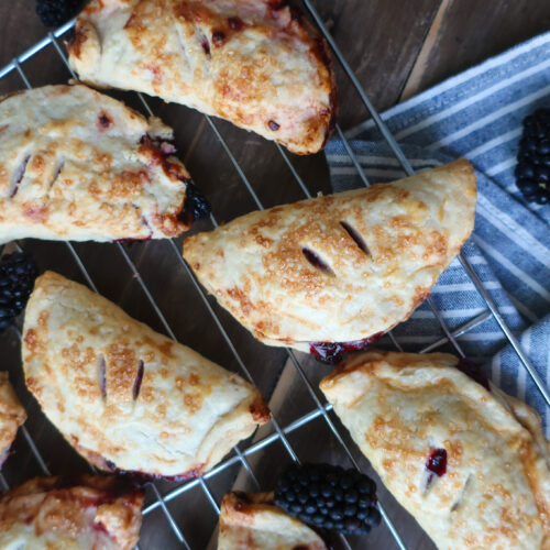 blackberry and passionfruit hand pies