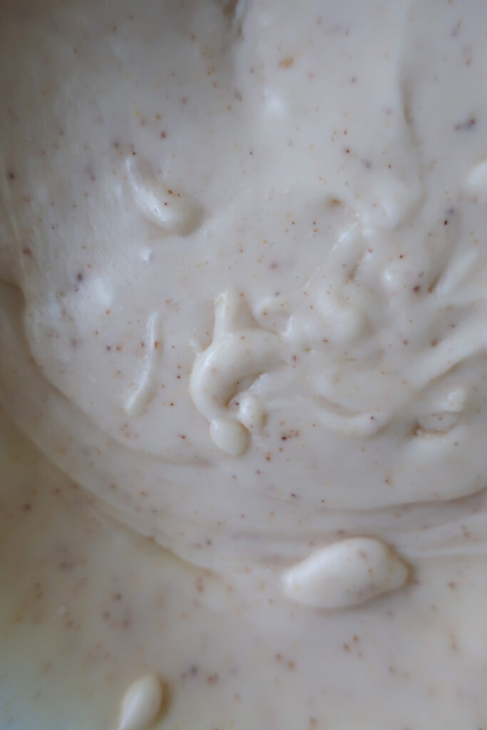 up close brown butter vanilla glaze