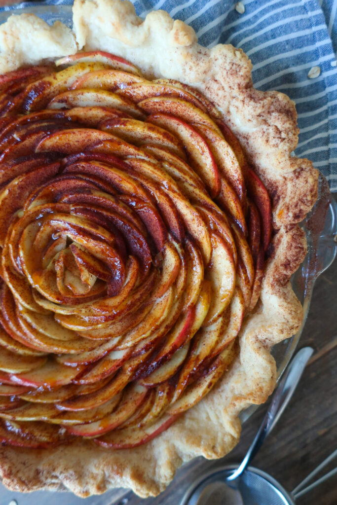 apple streusel pie