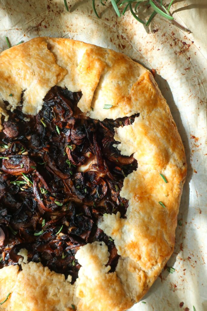 mushroom and rosemary galette