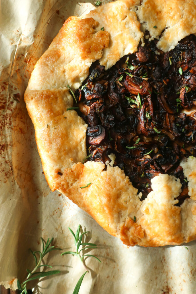 mushroom and rosemary galette