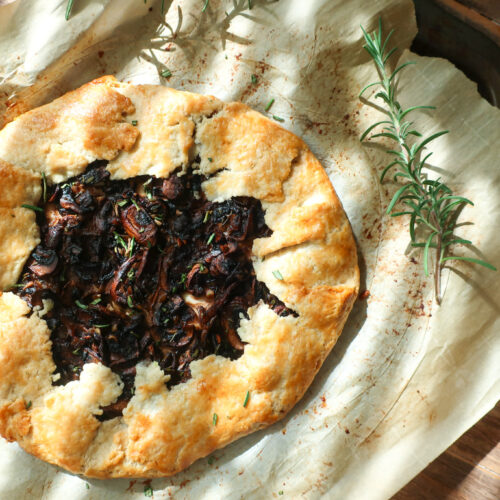 mushroom and rosemary galette