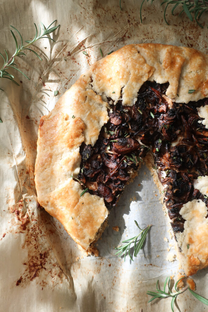 mushroom and rosemary galette