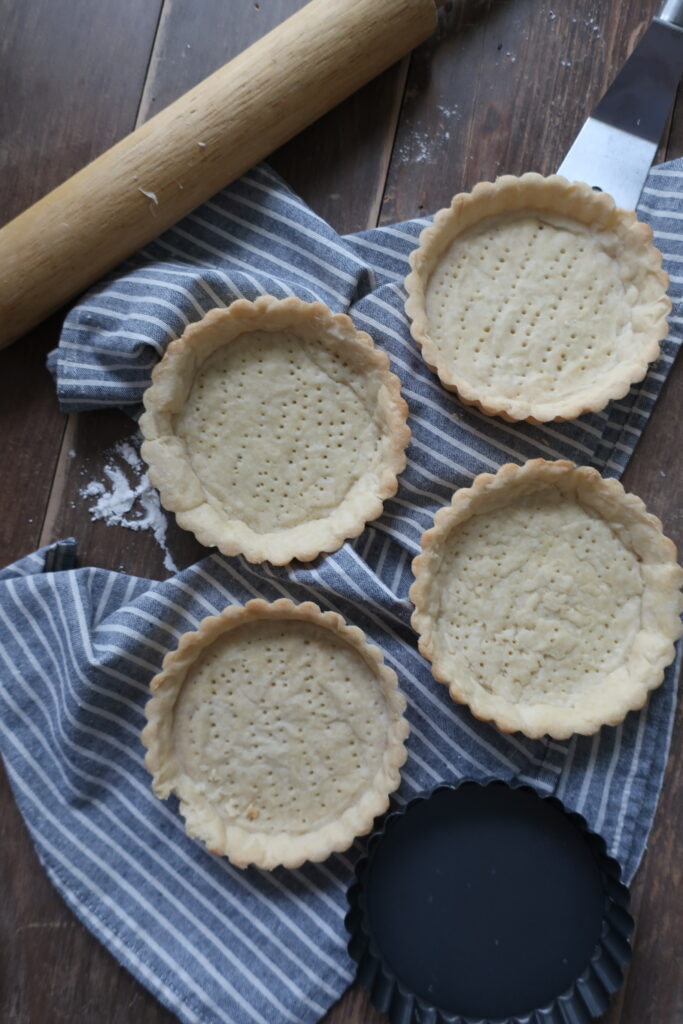 baked pie crust; baked mini tart crust; pastry crust recipe; Pâte Sablée