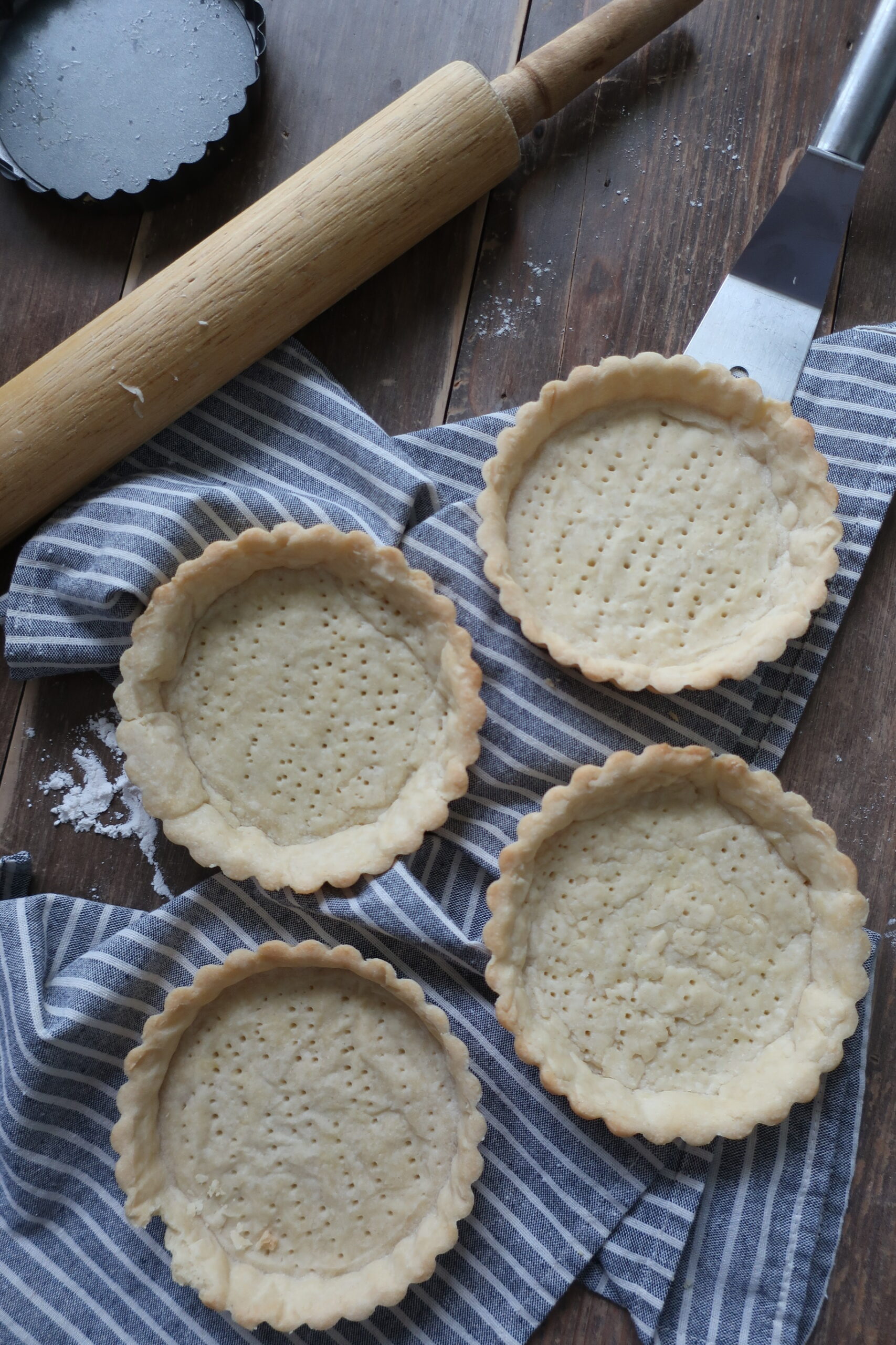 baked pie crust; baked mini tart crust; pastry crust recipe; Pâte Sablée