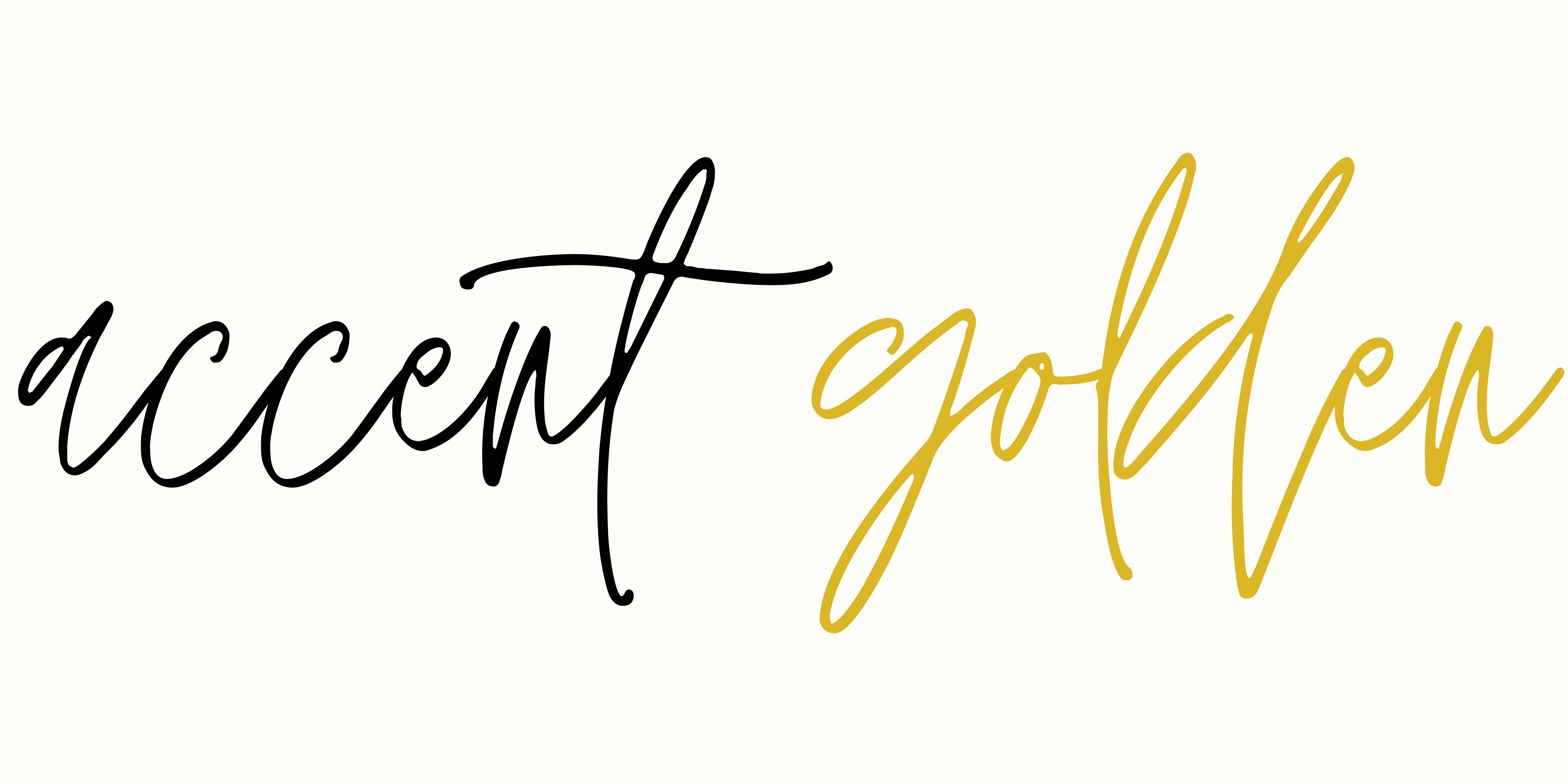 accent golden logo