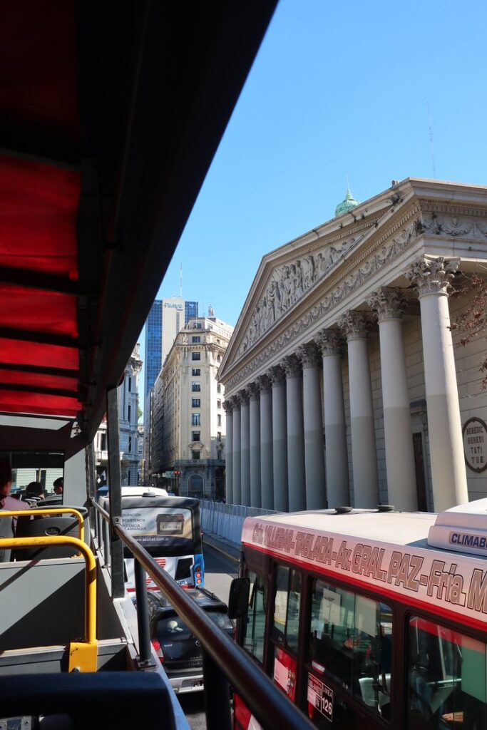 double decker bus tour in buenos aires argentina; backpacking south america; solo backpacking trip; female backpacking trip tips; solo travel tips; solo female travel; argentina travel itinerary