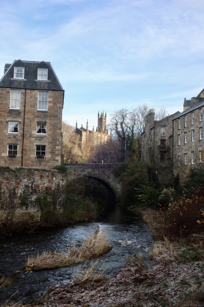 deans village in edinburgh scotland, uk, europe; harry potter scotland; solo travel; solo female travel; roadtrip scotland; roadtrip europe; scotland itinerary