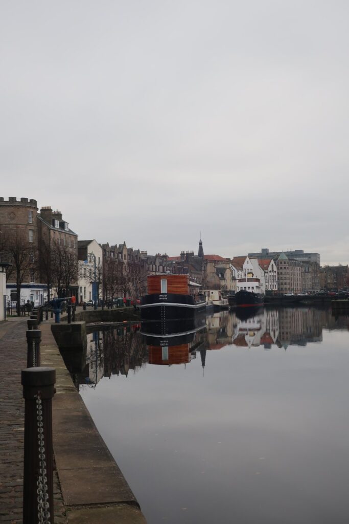 waters of leith in edinburgh scotland, uk, europe; solo travel; solo female travel; roadtrip scotland; roadtrip europe; scotland itinerary