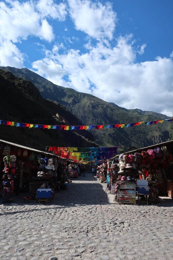 colorful market in the sacred valley in peru, south america; solo female travel; solo backpacking; backpacking south america; backpacking tips; peru itinerary;