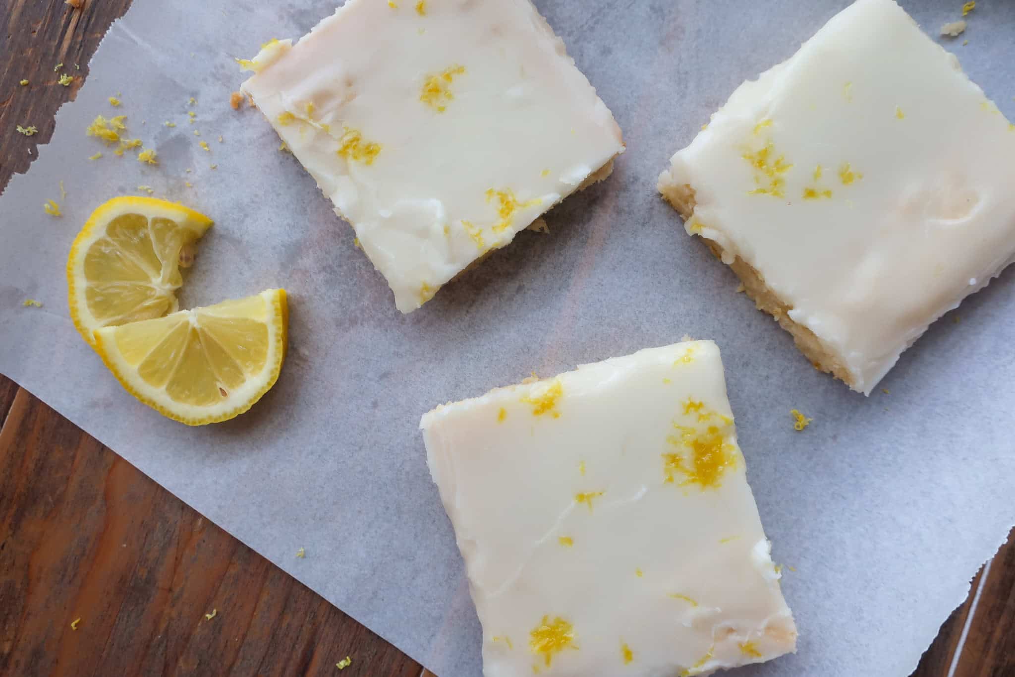 lemon bars with shortbread crust and lemon glaze recipe
