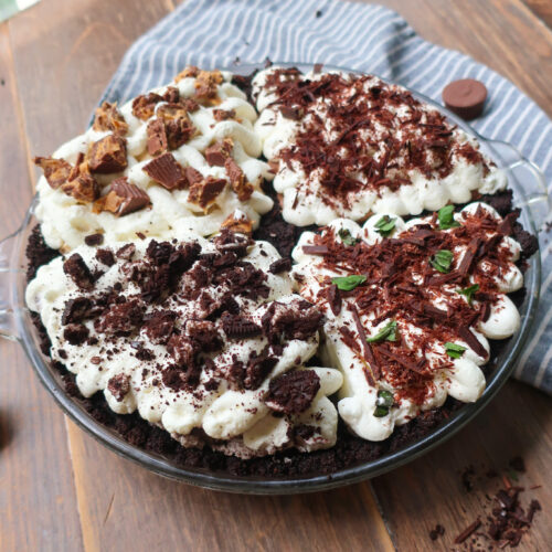 chocolate pie with oreo crust
