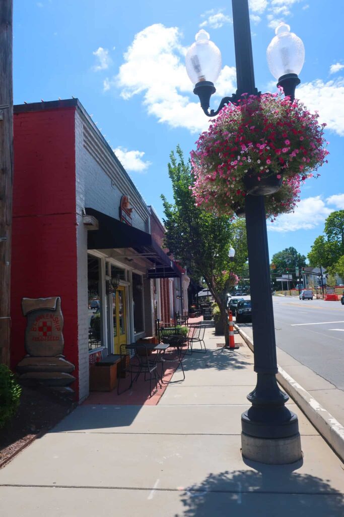 downtown pineville small towns near charlotte nc