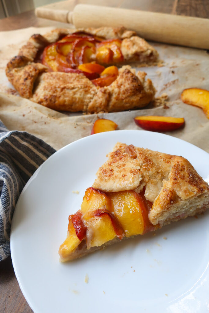 slice of peach galette