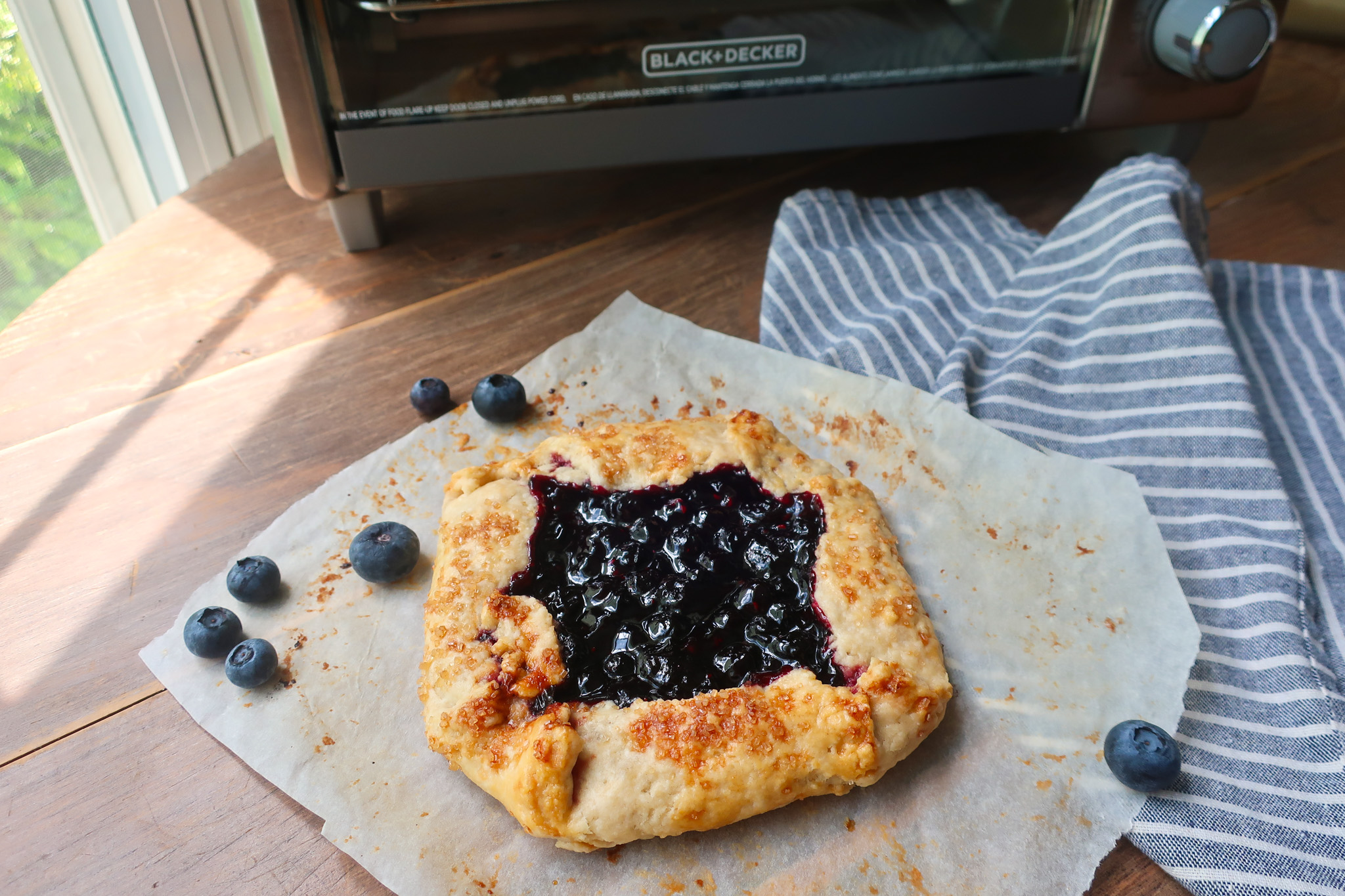 mini blueberry galette