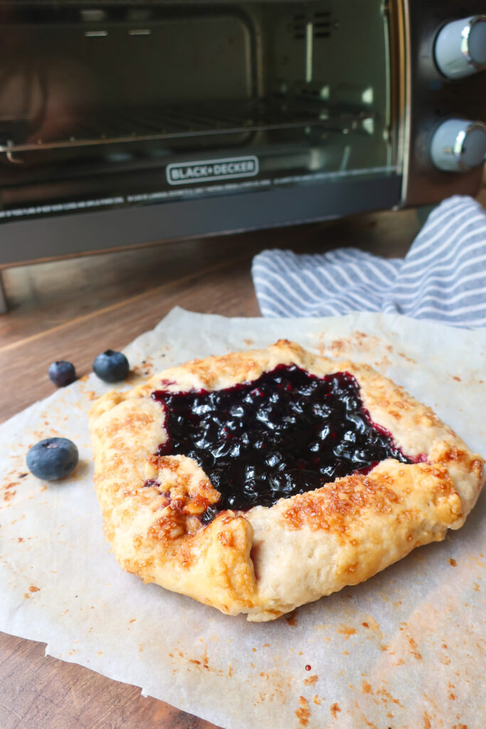 blueberry mini galette toaster oven easy recipe