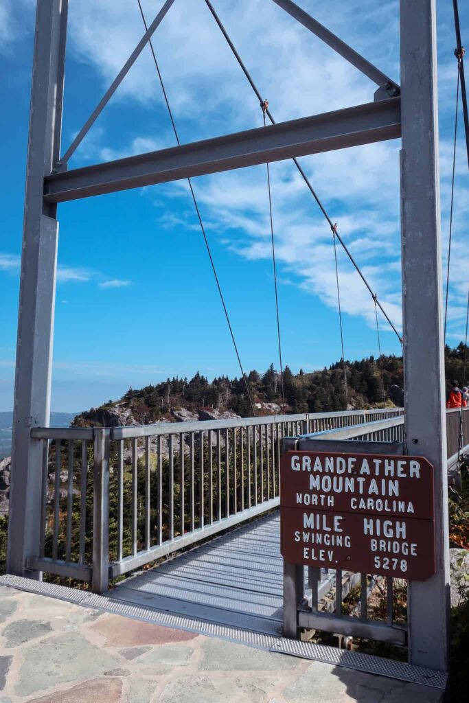 Bridge in Grandfather Mountain NC