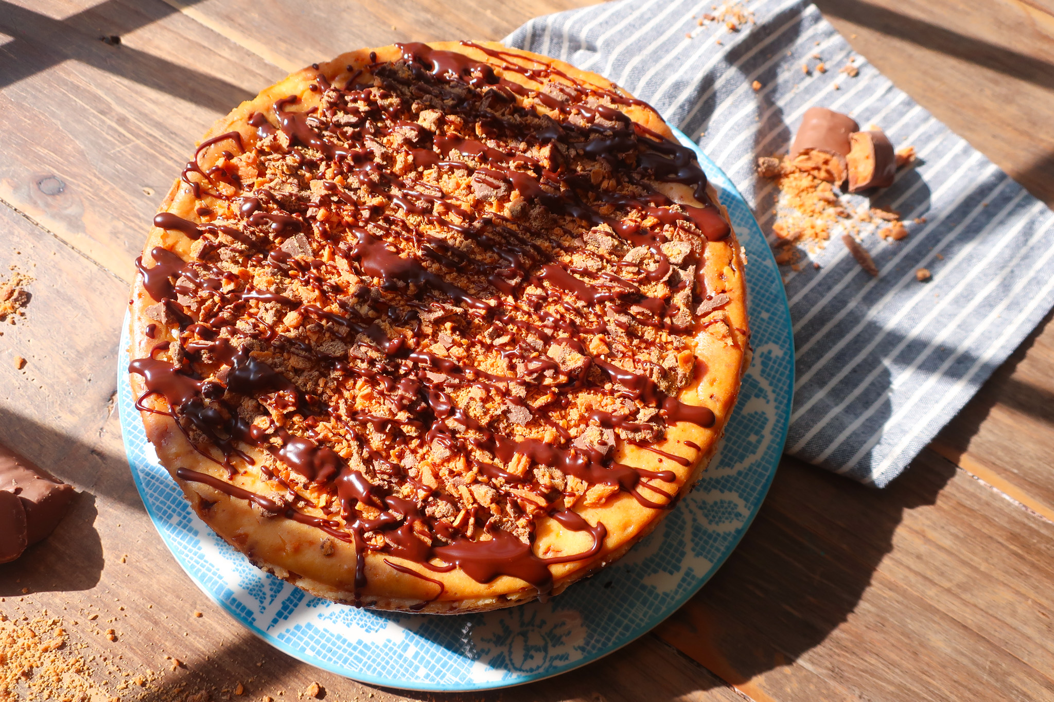 easy butterfinger cheesecake recipe
