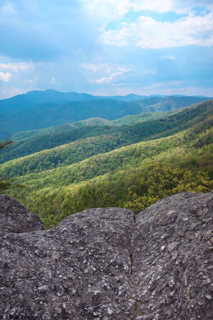 blue ridge mountains in blowing rock north carolina