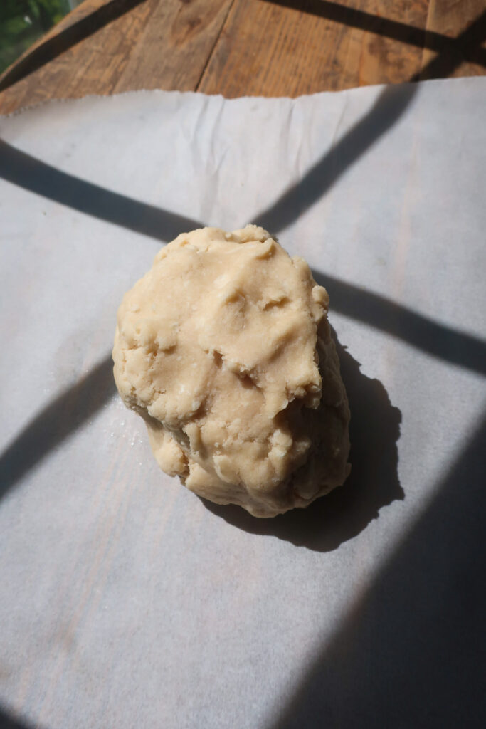pie crust dough ready to be rolled out
