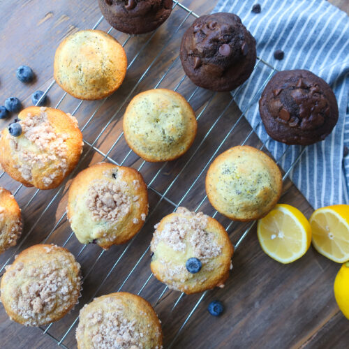 how to make four flavors of muffins with one batter