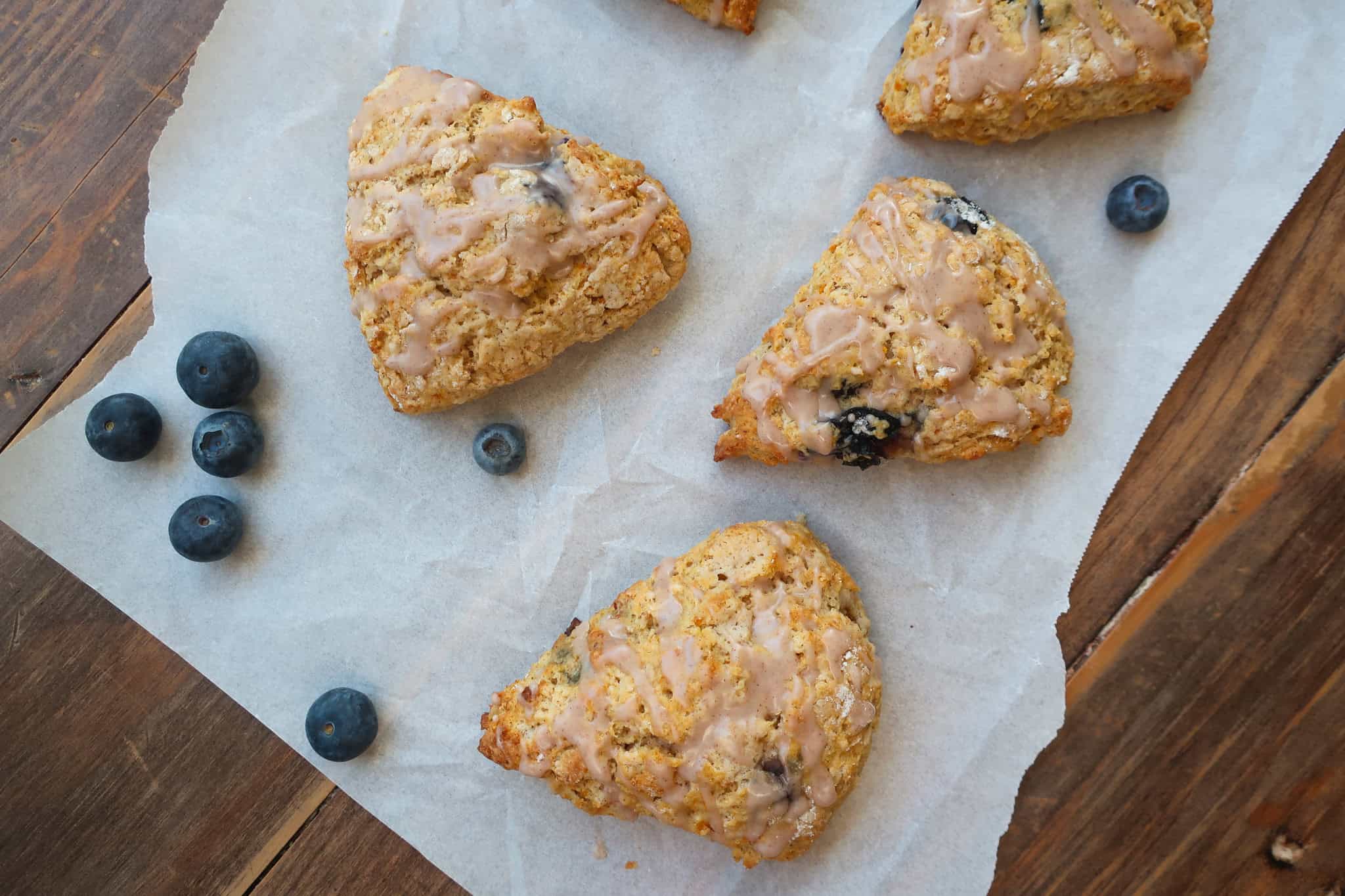 fresh blueberry scones