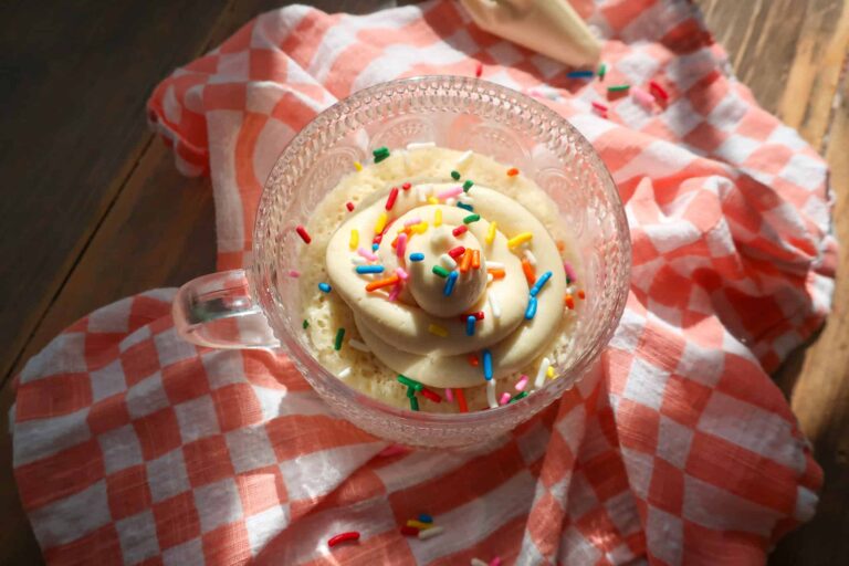 how to make a funfetti mug cake