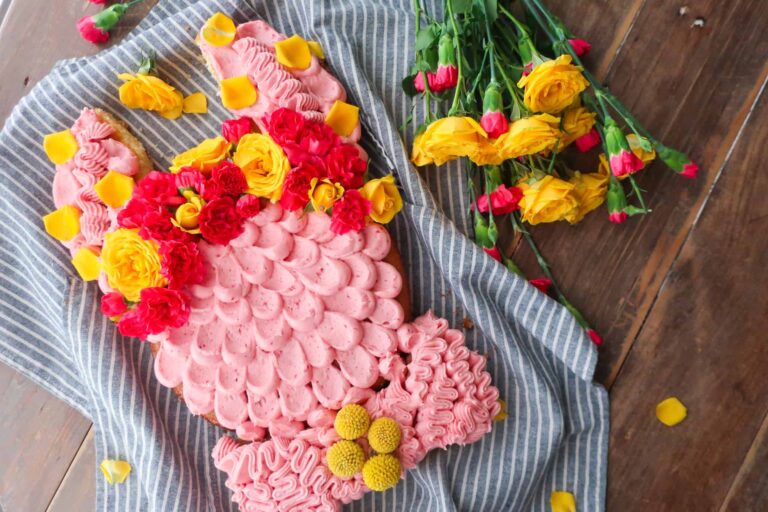 raspberry buttercream bunny cake for spring