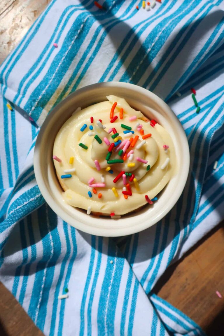 vanilla cake for one