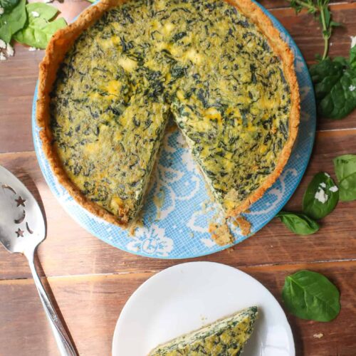 vegetarian quiche for spring breakfast