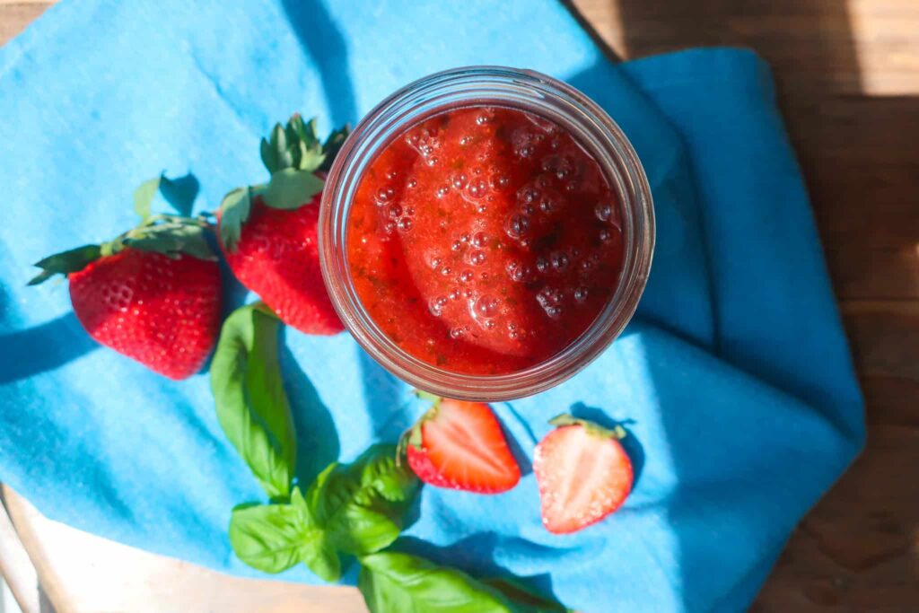 homemade strawberry basil sauce recipe