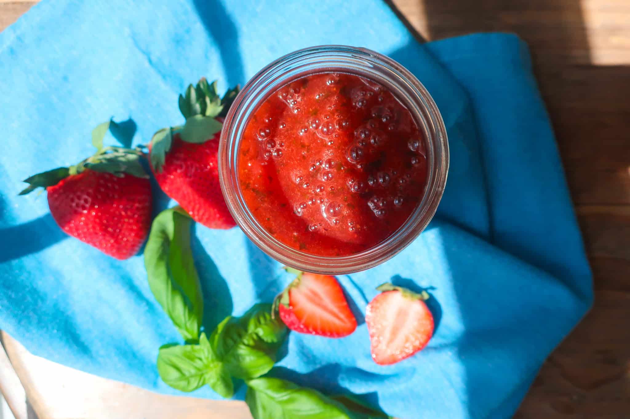homemade strawberry basil sauce recipe