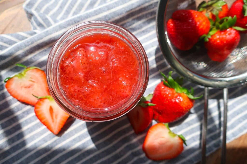 homemade strawberry rhubarb compote recipe