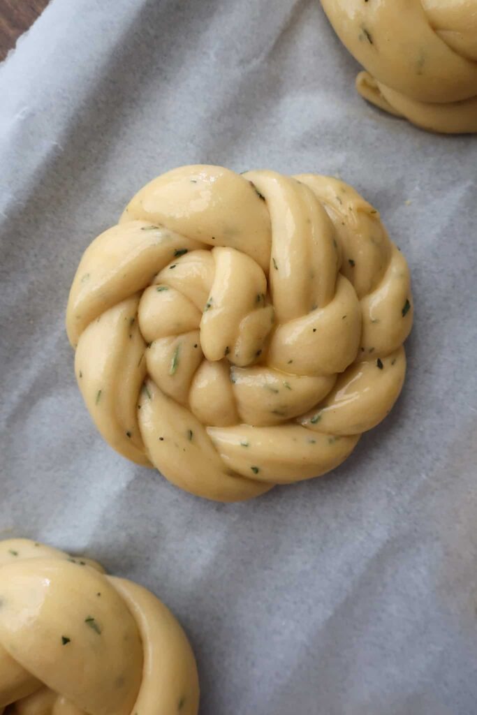 shaped challah rolls