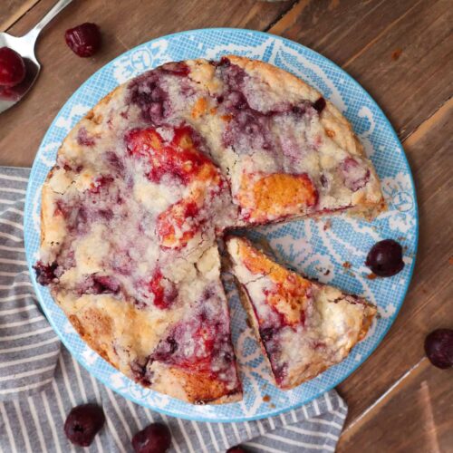the best soft cherry coffee cake recipe