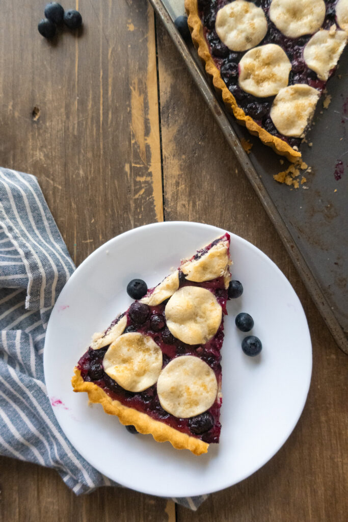 homemade blueberry tart