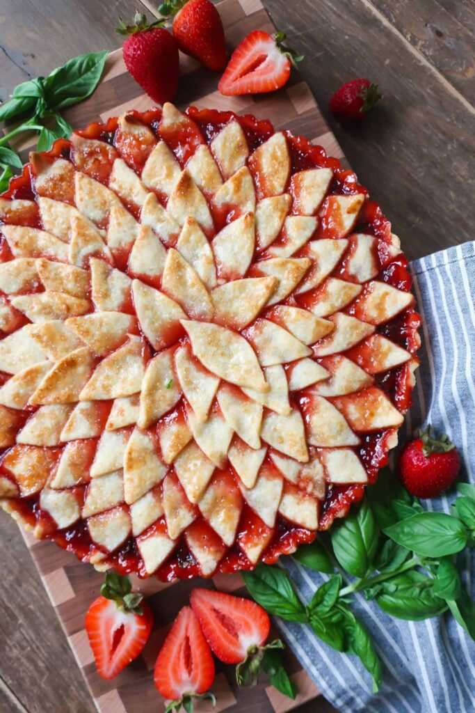 strawberry-basil tart recipe