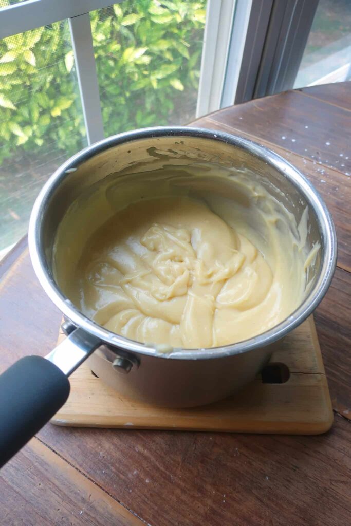 pie custard made with cereal milk