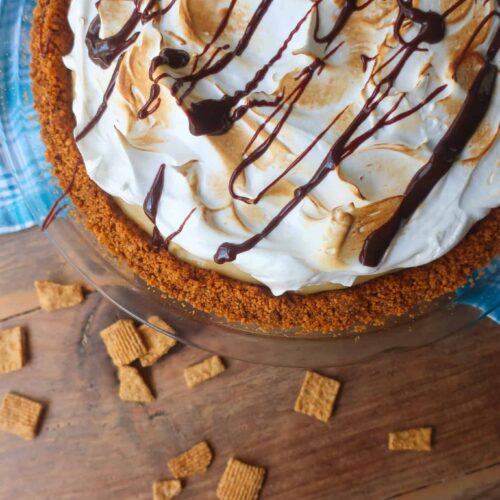 Custard pie with meringue