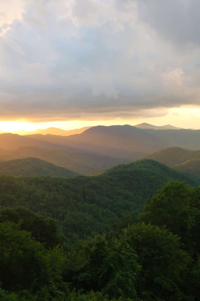 Sunset in Western North Carolina