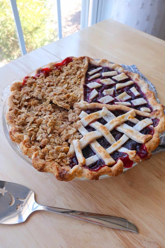 one pie with four flavors