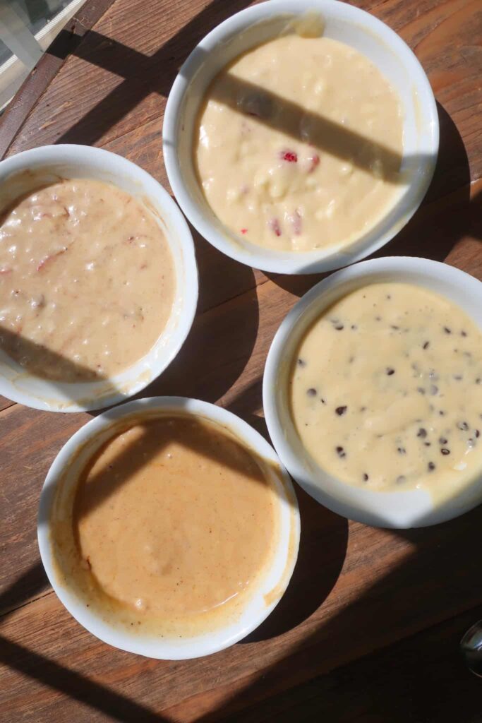 how to turn one muffin batter four flavors