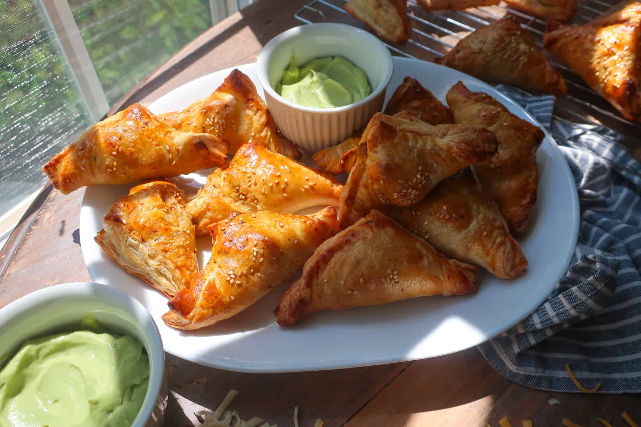 taco puff pastry party snack